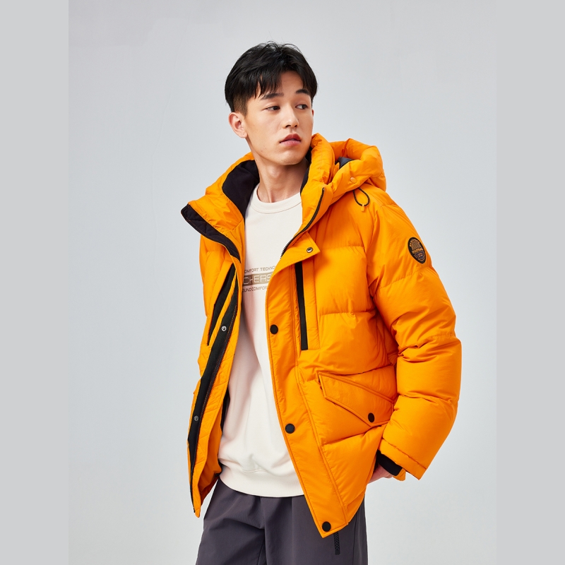 斯凯奇男士秋冬保暖时尚羽绒服