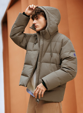 Skechers斯凯奇男士秋冬款保暖休闲运动短款羽绒服外套L425M012