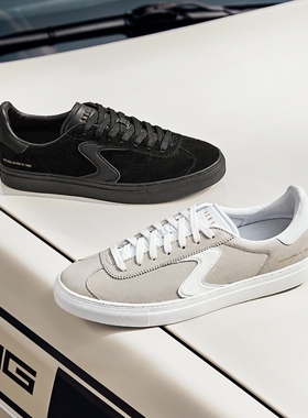 Skechers斯凯奇新款男士复古拼接时尚板鞋舒适休闲帆布鞋254000