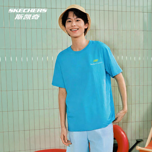 Skechers斯凯奇男女夏季短袖T恤