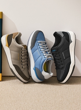 Skechers斯凯奇新款时尚百搭休闲板鞋男抓地耐磨舒适运动鞋211100