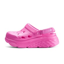 Skechers斯凯奇泡泡鞋女纯色百搭透气洞洞鞋轻质厚底凉拖鞋111268