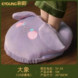 用電辦公室取暖腳寶 學(xué)習(xí)暖家加熱彩陽(yáng)充電usb神暖鞋