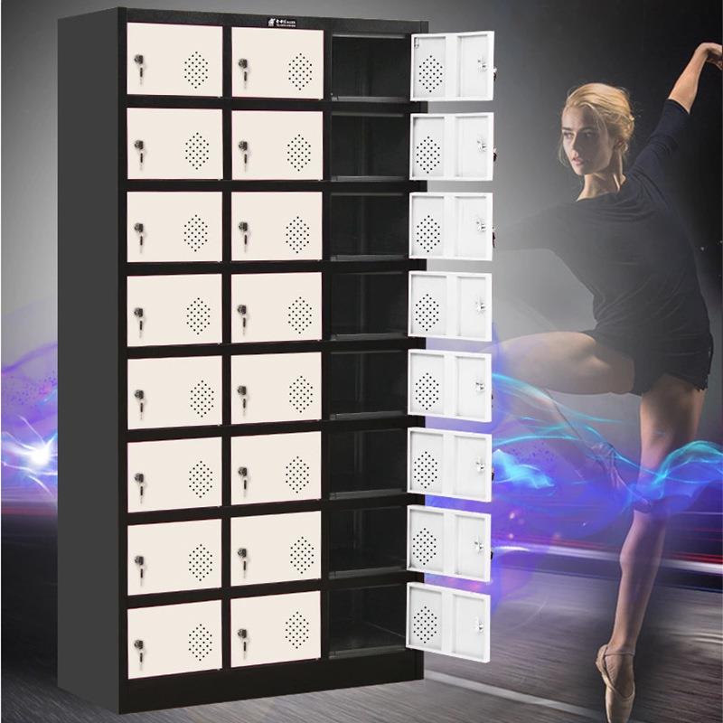 彩色更衣柜加厚员工储物柜多门碗柜鞋柜带锁存包柜寄存柜