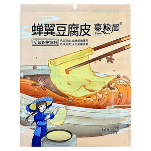 喜粮晨蝉翼豆腐皮头层豆腐皮干货禅翼豆腐皮潮汕肉卷豆腐皮卷肉
