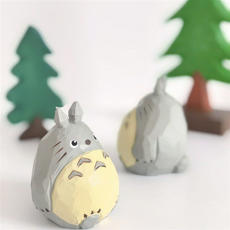 速发手工木雕可爱桌面小摆件装饰品创意礼物摄影道具