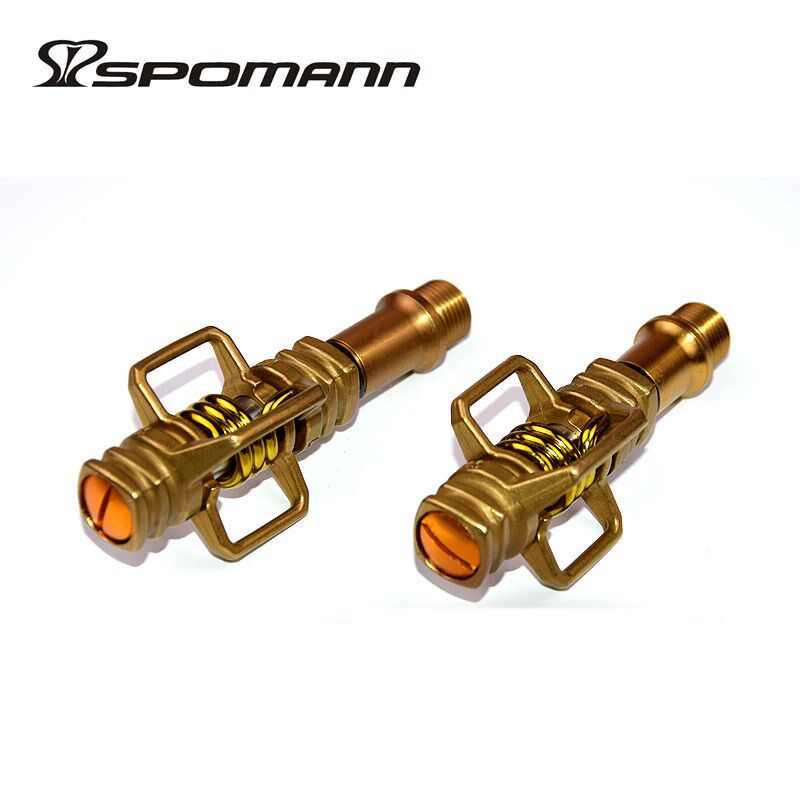 速发超轻钛合踏打蛋器山地自行车锁培金林脚踏骑行配件