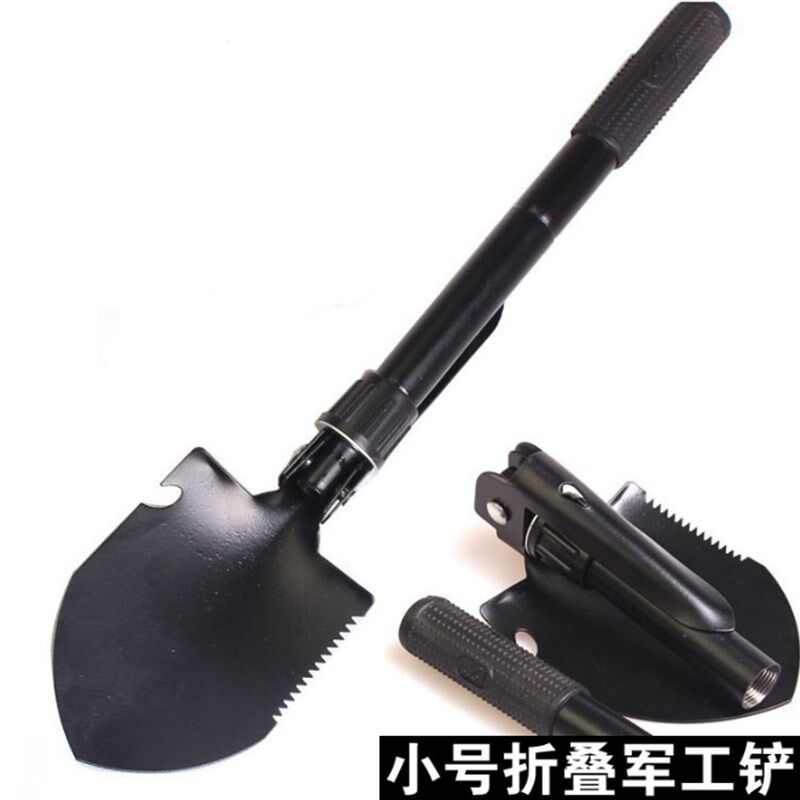 速发工兵铲多功能小号用铁锹铲子钓鱼户外用品锰中折叠兵工铲钢国