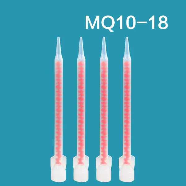 速发静态混合管AB胶搅拌头料器嘴螺纹口点胶头mq1018美缝剂混胶管