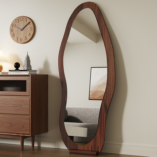 速发全式 镜家用壁挂身穿衣镜高级感镜地试衣镜生卧室异形大落子