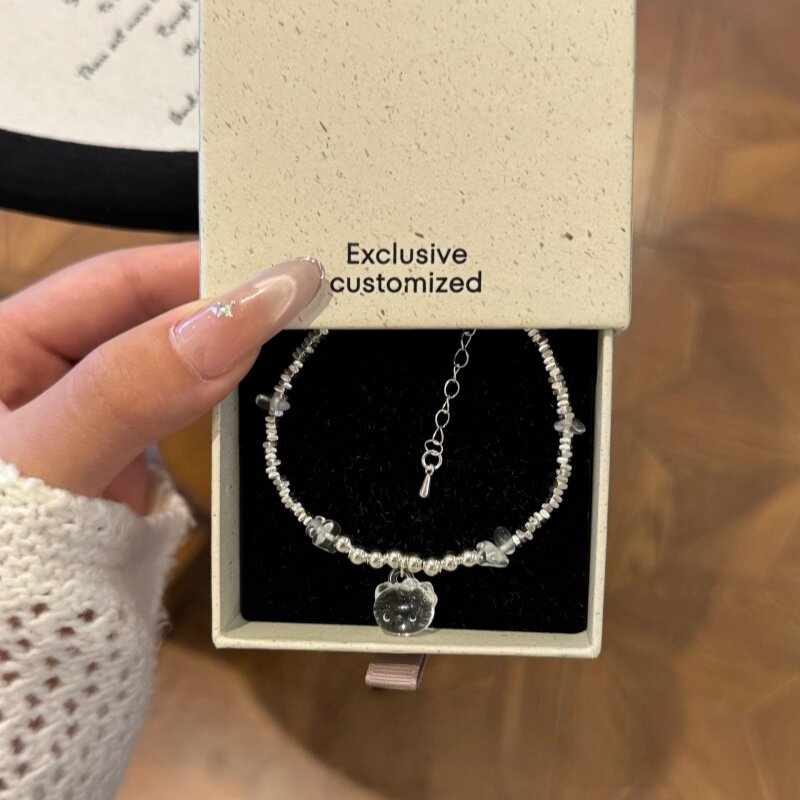 碎银KT猫手绳手链insi风闺蜜同款