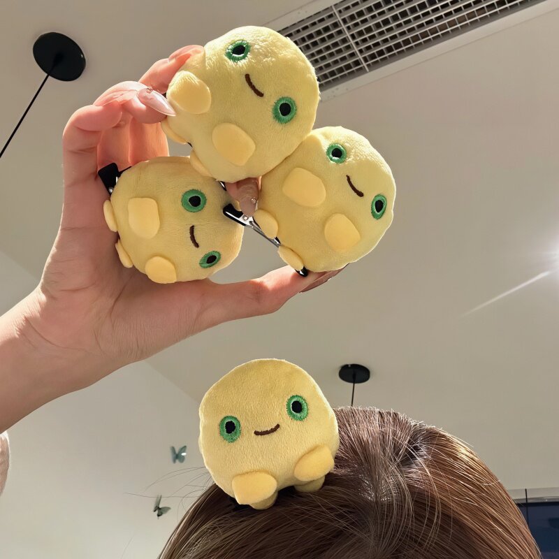 角落生物可爱奶蛙发夹搞怪呆萌发卡毛绒抽象小玩意夹子少女心头饰