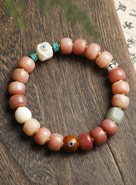 血驼骨老型藏式复古手串