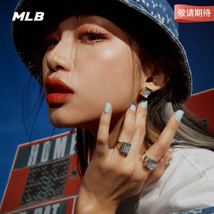 情侣时尚 JC02 MLB官方男女耳钉NY复古耳饰简约运动个性