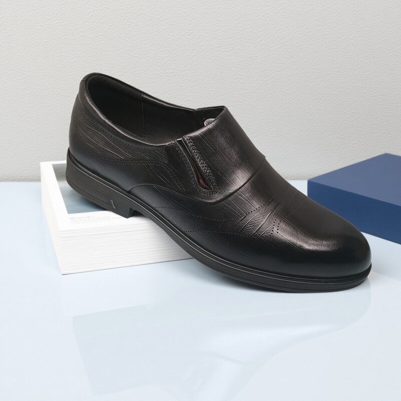 红蜻蜓正装皮鞋男秋季新款AQ61202351商务休闲一脚蹬真皮男单鞋子