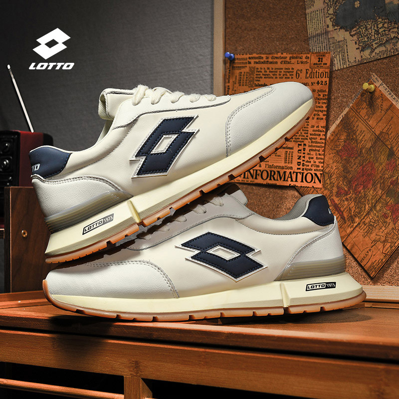LOTTO乐途男鞋2025新款秋季网面休闲运动鞋商务复古百搭德训鞋,运动鞋new,运动休闲鞋,淘宝优惠券,粉丝福利购,淘宝优惠卷