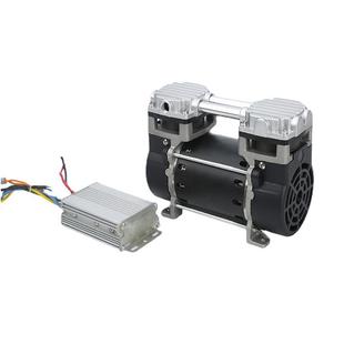 直流无油空气压缩机头12V24V36V200V80V永磁无刷电机压缩机主机