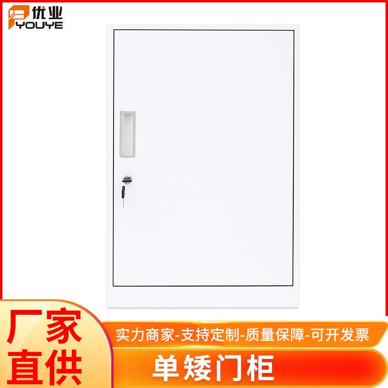 单矮门柜办公室不锈钢文件收纳柜带锁储物柜坚固厚实厂家