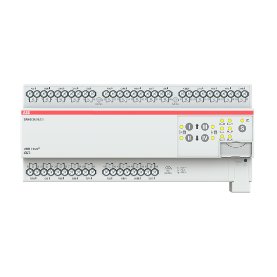 SAH/S24.16.7.1混合型开关窗帘驱动器ABB I-BUS总线智能照明系统