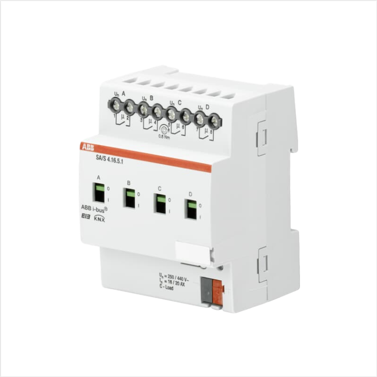 SA/S4.10.2.1 ABB开关驱动器I-BUS总线智能照明控制系统开闭模块