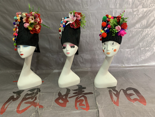 新款阿昌族头饰服装女成人长裙演出服刺绣56个少数民族黑色套装服