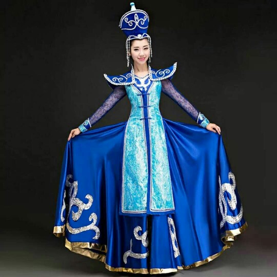 蒙古装演出服鑫佳服饰定做民族演出服表演赛服56个民族演出服