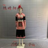 包邮 表演女装 特色民族风舞蹈演出服装 限婧阳定制少数民族畲族服装