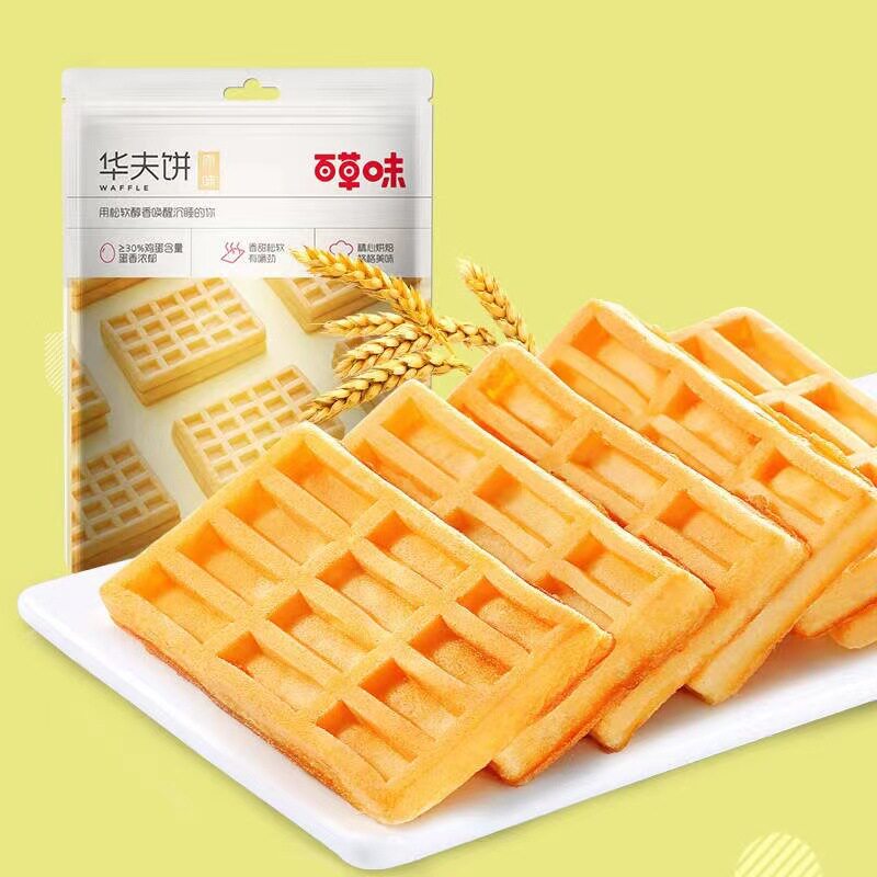 百草味华夫饼168g箱规20包早餐