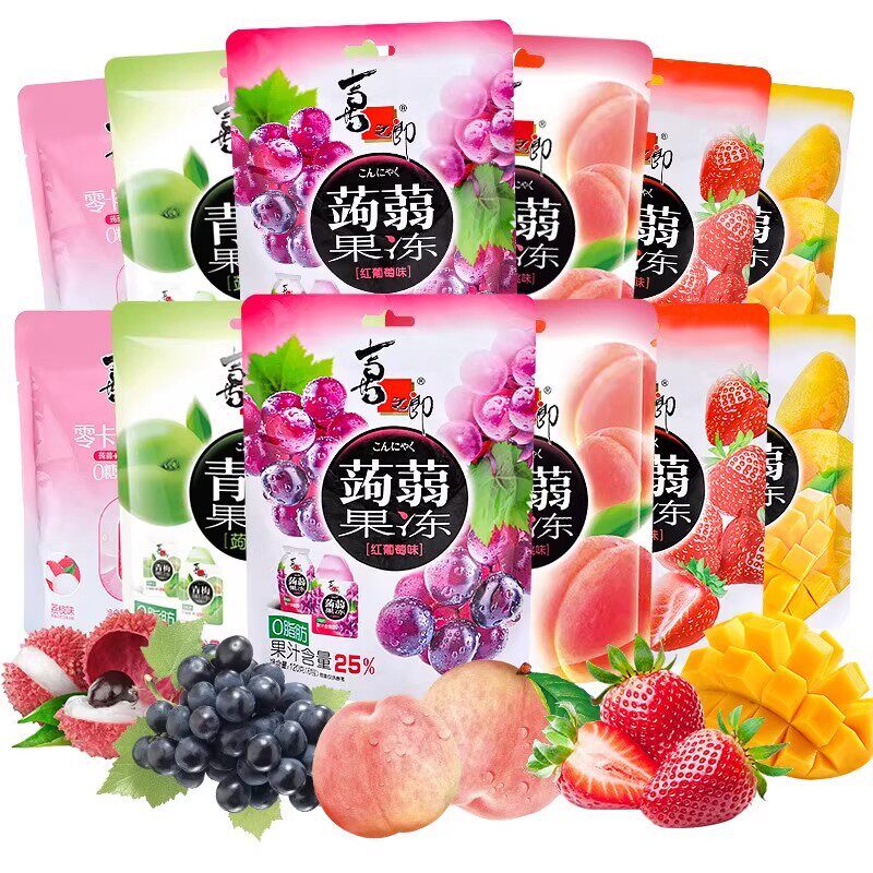 喜之郎蒟蒻果汁果冻120g蜜桃