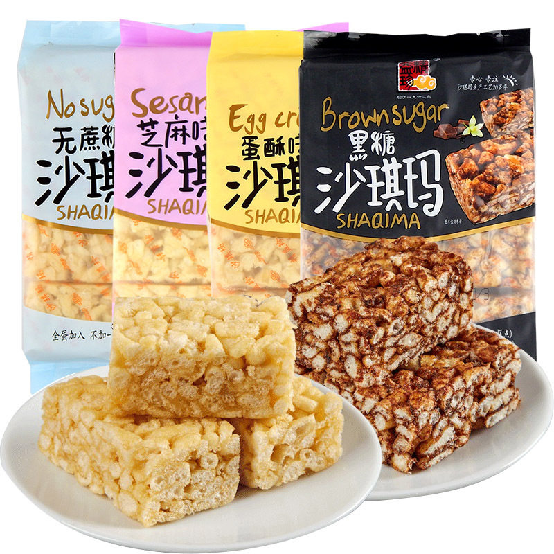 精益珍沙琪玛蛋酥黑糖味糕点点心