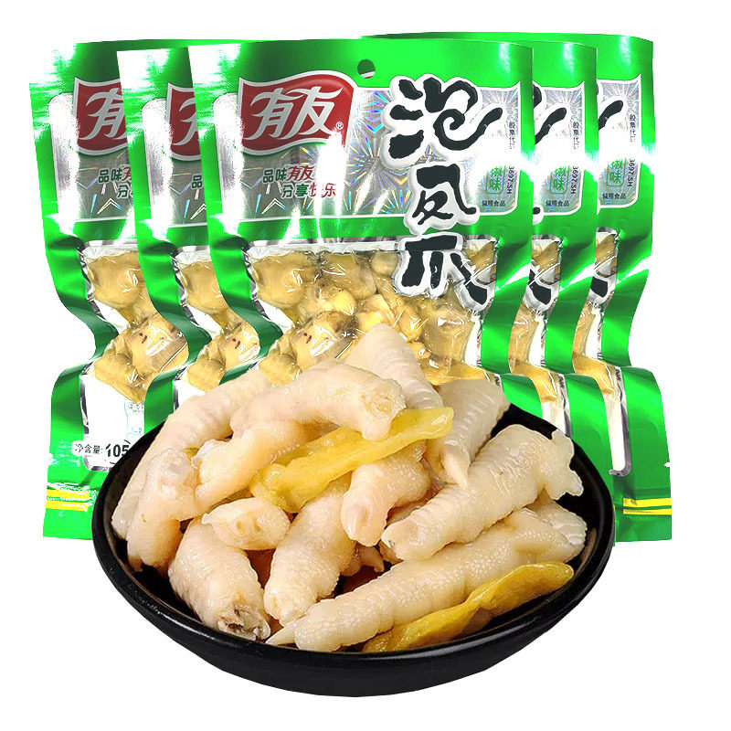 有友泡椒凤爪山椒鸡爪泡凤爪重庆