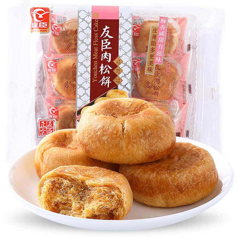友臣肉松饼208g/袋散装早餐面包