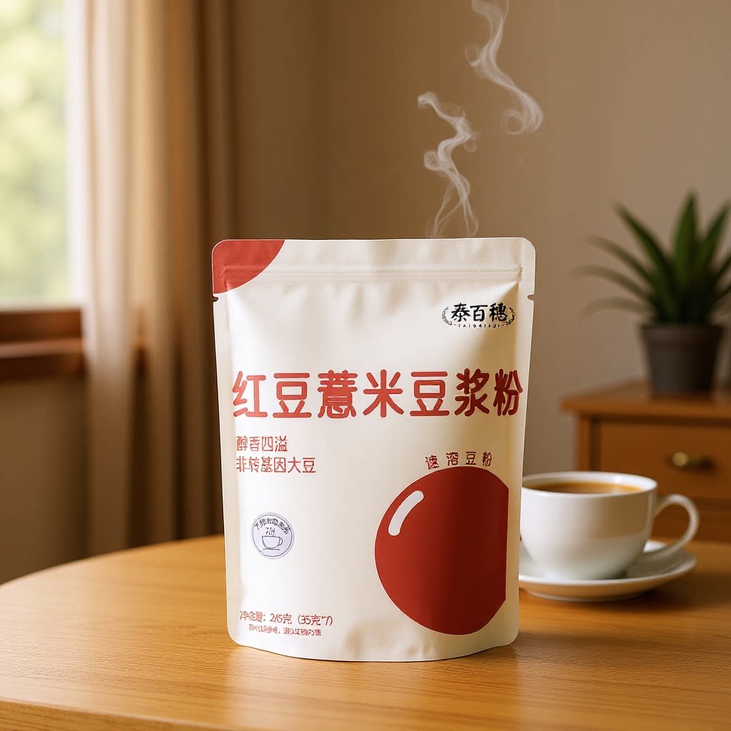 红豆薏米豆浆粉无蔗糖即食冲饮