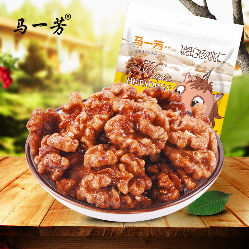马一芳琥珀核桃仁500g坚果零食