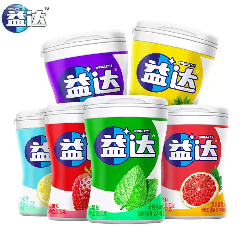 益达口香糖56g约40粒瓶装清新