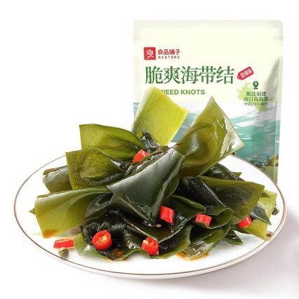 包邮良品铺子脆爽海带结150g/袋香辣味麻辣海带海带丝零食小包装