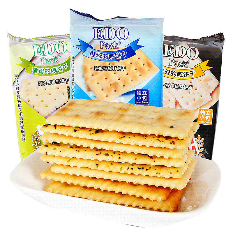 edoPack苏打饼干咸味芝麻酵母