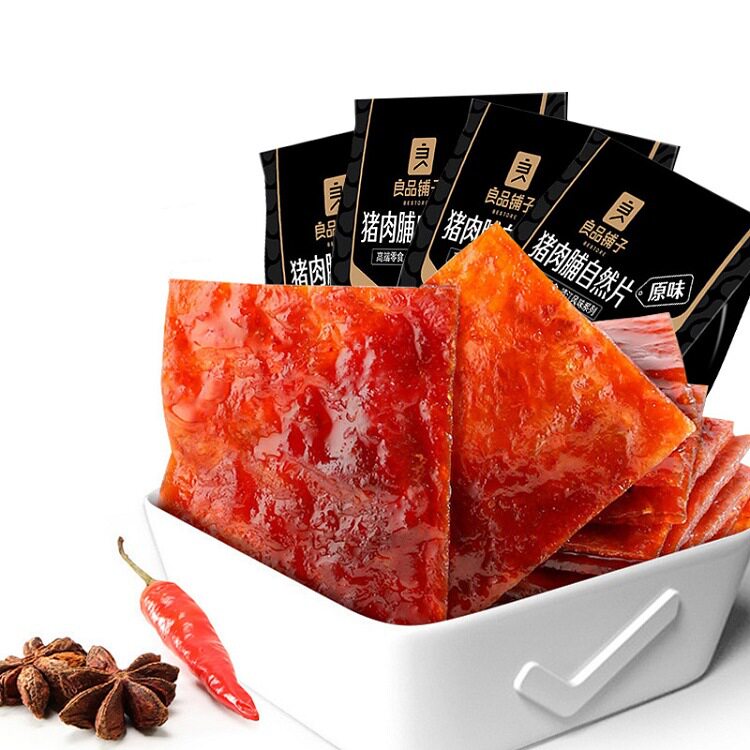 包邮良品铺子猪肉脯自然片100g