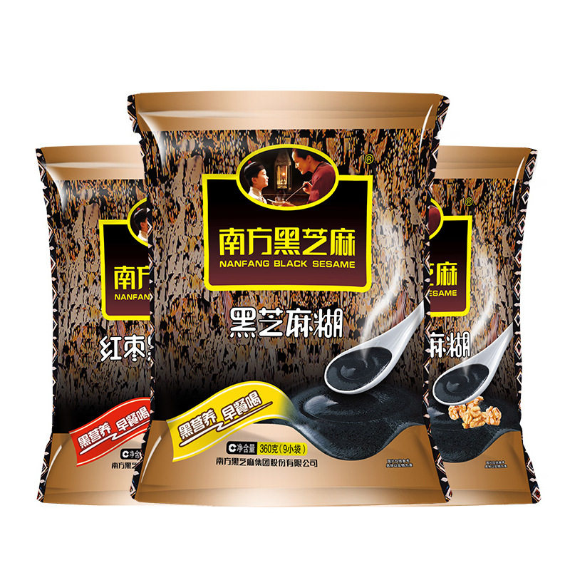 南方黑芝麻糊360克原味红枣黑芝麻糊280g袋装黑芝麻糊早餐冲饮
