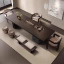 实木轻奢岛台茶桌茶具茶台一整套家用客厅办公室2025新款 高级感桌