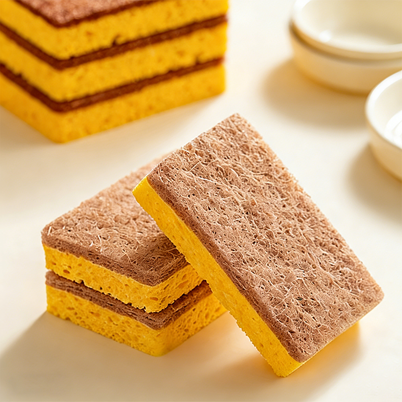 木浆棉洗碗海绵吸水加厚魔力擦海绵厨房专用清洁去污刷锅洗碗神器