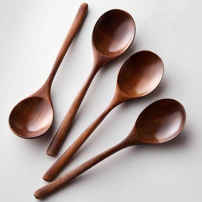 木勺子汤勺子吃面吃饭勺粥勺木头