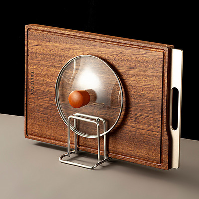 不锈钢菜板架厨房专用锅盖架台面收纳置物架子家用案板砧板放置器