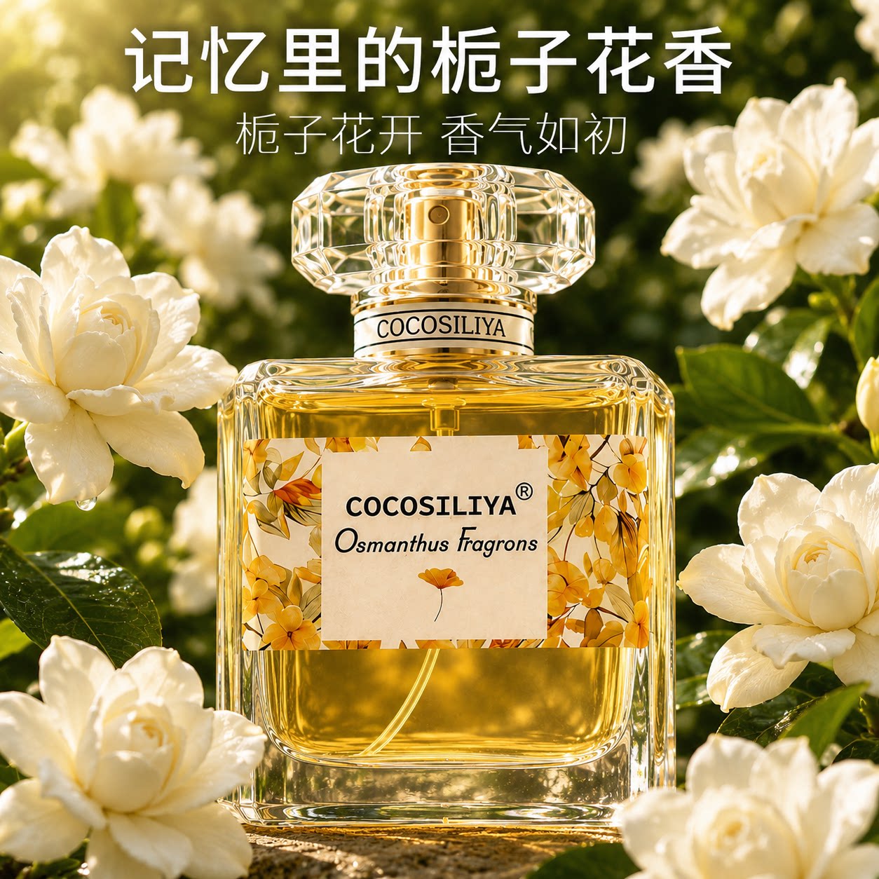栀子花香水自然持久留香72小时正品男女士茉莉淡香桂花香持久体香
