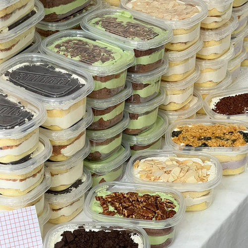 帕提欧蛋糕包装盒 透明280ml豆乳千层西点慕斯盒子红丝绒味一次性