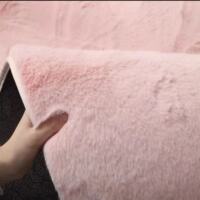 Modern and simple imitation rabbit fur bay window bed carpet, thickened plush living room carpet, and children's crawling bedroom carpet thumbnail 8