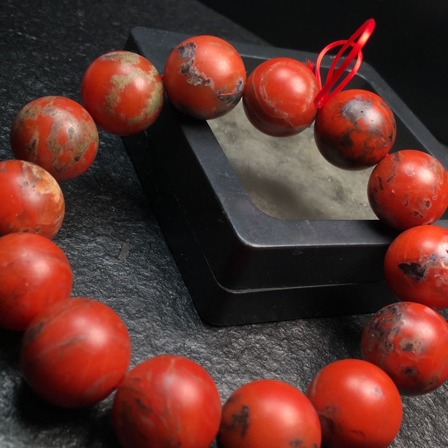 精品保山南红铁皮包浆男款手串大珠子霸气送男友礼物手饰品