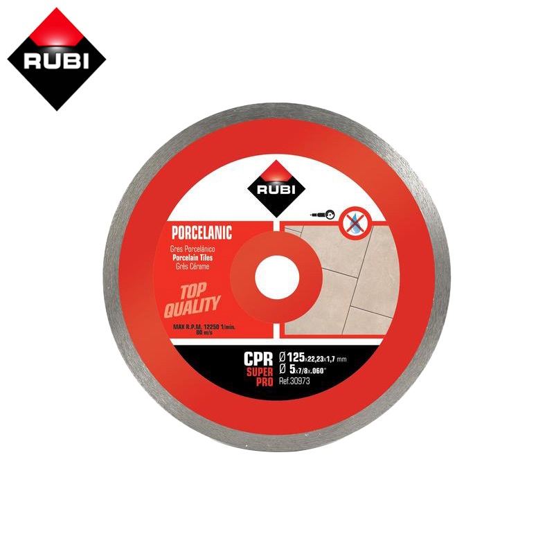 RUBI金刚石锯片TC-125电动瓷砖切割机切割片瓷砖玻化砖直切斜切片