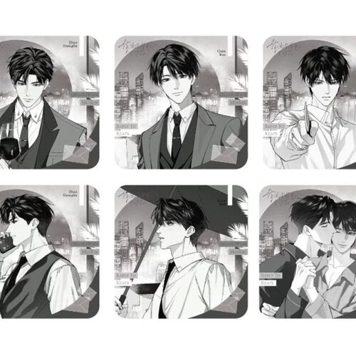 抢一波出泉动漫 《奇洛李维斯回信》黑白系列方形徽章盲盒