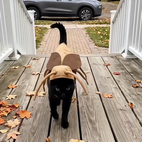 猫咪蟑螂cos服万圣节氛围感衣服